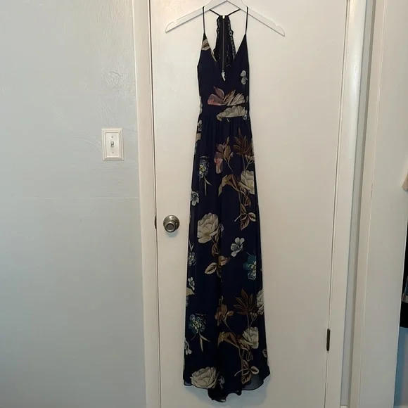 Windsor Women's Navy Blue Floral Maxi Dress - Picture 8 of 13